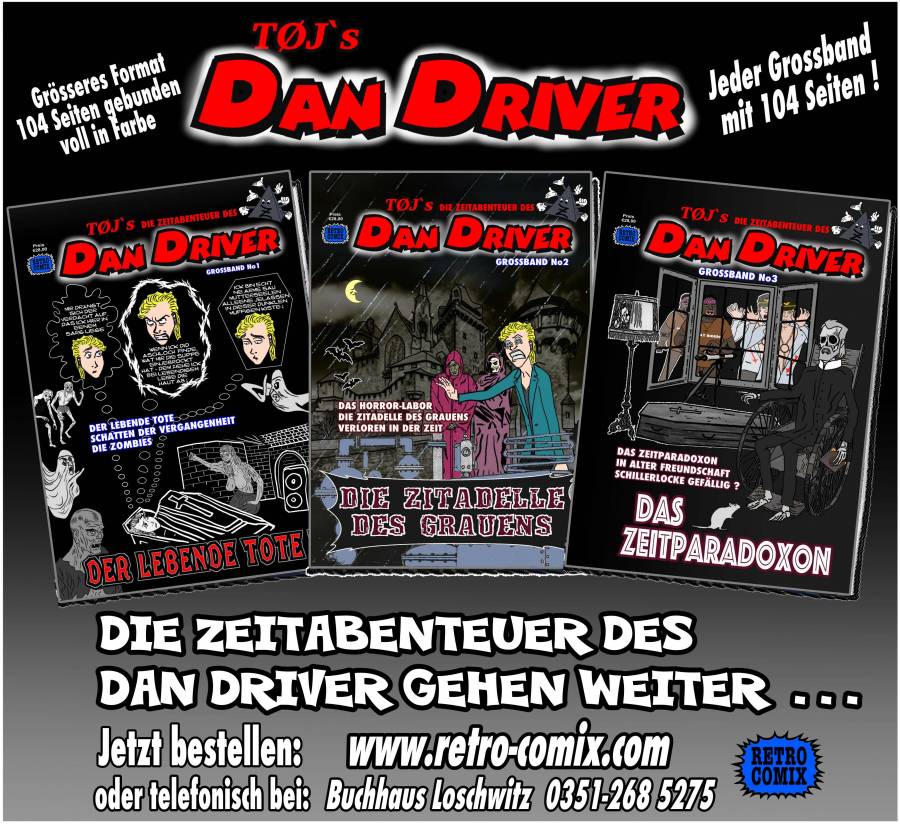DAN DRIVER - Alle 3 Grossb�nde mit je 104 Seiten f�r � 78.00 statt � 84.00!