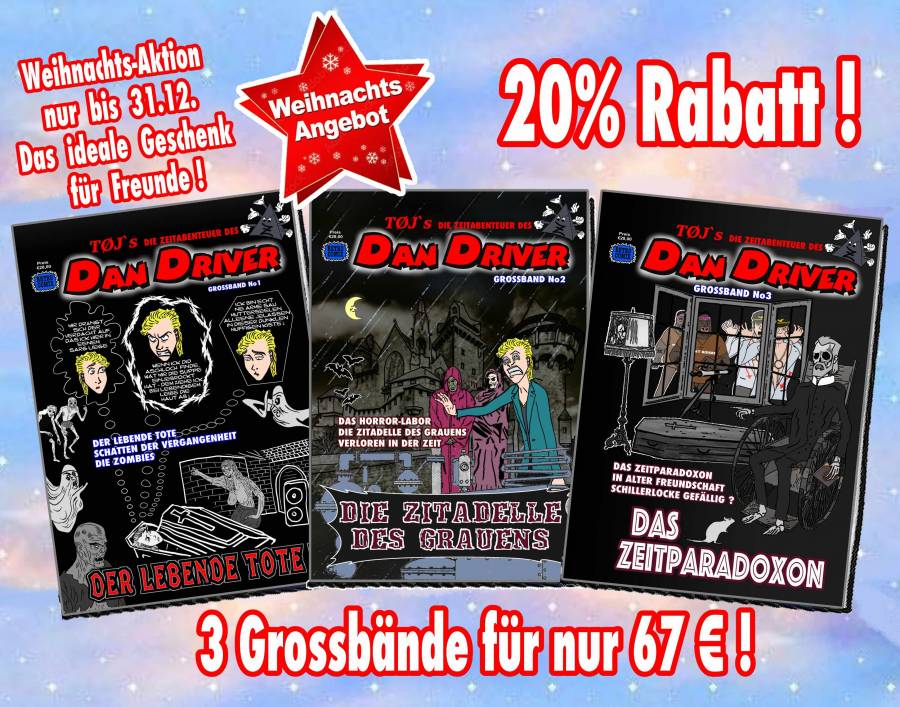 DAN DRIVER Weihnachsangebot 3 Grossb�nde mit insgesamt 312 Seiten f�r nur 67 � !